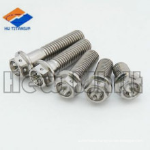 M8 titanium hex flange bolt for motorcycle